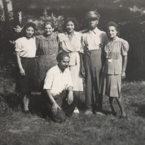 The Garber family in Berlin-Zehlendorf, around 1947